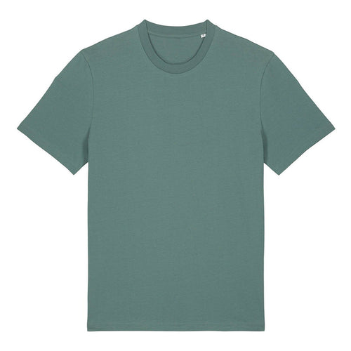 Plain green t-shirt on a white background