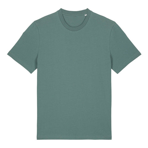 Plain green t-shirt on a white background